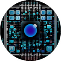 modern technologie cyberveiligheid icoon uitsnijden png