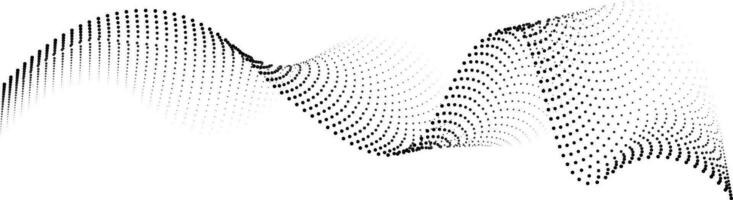 Halftone Wave Element vector