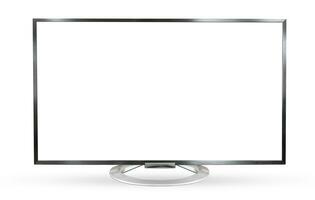 Television monitor isolated on white background. photo