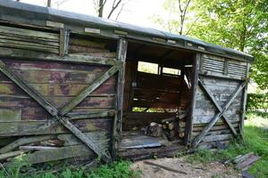 Rustic Wooden Storage Building For Cut Wood photo