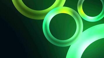 Green Circle Ring Rainbow Glowing Shapes Motion Graphics Abstact Video Background Stock Video Effects VJ Loop Animation.mp4