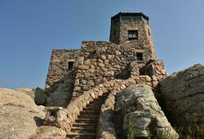 Stone Observation Tower on the Top of Harney Peak photo