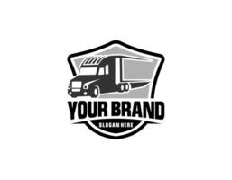 Truck logo template, Perfect logo for business related to automotive industry vector