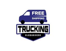 Transport trucking logistics logo vector