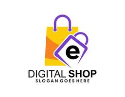 Online Shop logo designs template, Phone Shop logo symbol icon, Logo template icon vector