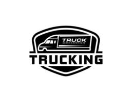 Transport trucking logistics logo vector