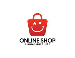 Online Shop Logo designs Template. Illustration vector graphic of shopping cart and shop bag combination logo design concept.