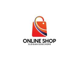 Online Shop Logo designs Template, Vector illustration