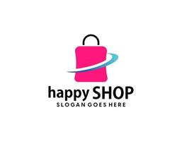 Online Shop Logo Template Design Vector