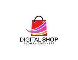 Online Shop logo designs template, Phone Shop logo symbol icon, Logo template icon vector