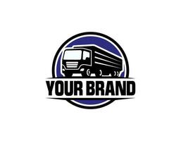 A template of Truck Logo, cargo logo, delivery cargo trucks, Logistic logo vector