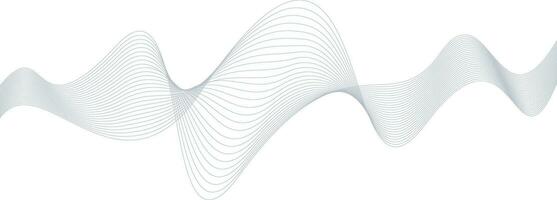 Abstract Wavy Twisted Lines Vector Transparent Background