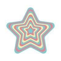 geometric star groovy background frame, figure. Vector