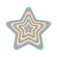 geometric star groovy background frame, figure. Vector