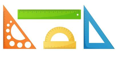 Different type of rulers set vector