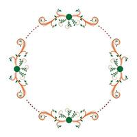 belleza floral marco forma ilustración diseño vector