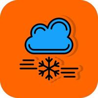 tormenta de nieve vector icono diseño