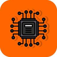 Computer Chip Vector Icon Design