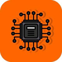 Computer Chip Vector Icon Design