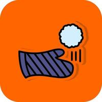 Snowball fight Vector Icon Design