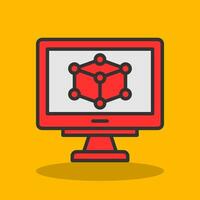 3d Model Vector Icon Design