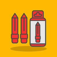 Color Pencil Vector Icon Design