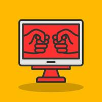 Fighting Game Vector Icon Design