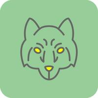 Arctic wolf Vector Icon Design