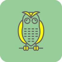 Snowy owl Vector Icon Design