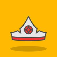 Aurora crown Vector Icon Design