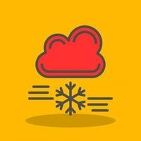 tormenta de nieve vector icono diseño