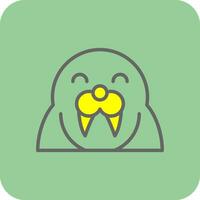 Walrus Vector Icon Design