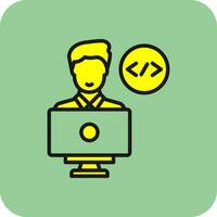 Programmer Vector Icon Design