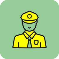 Security Guard Vector Icon Design