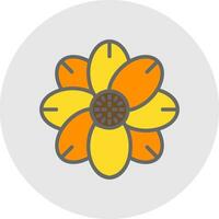 Arctic flower Vector Icon Design