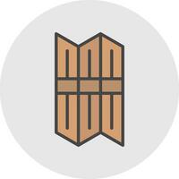Folding Screen Vector Icon Design