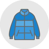 Winter jacket Vector Icon Design