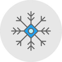 Ice crystal Vector Icon Design