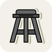 Stool Vector Icon Design