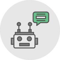 Chatbot Vector Icon Design