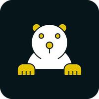 Polar bear Vector Icon Design