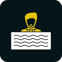 Swim Vector Icon Design