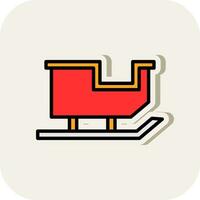 Sled Vector Icon Design