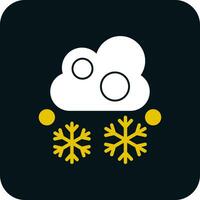 Snowfall Vector Icon Design