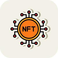 nft vector icono diseño