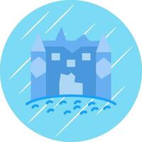 Ice castle Vector Icon Design