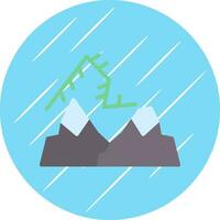 Northern lights Vector Icon Design