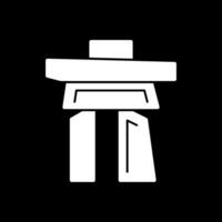 Inukshuk Vector Icon Design