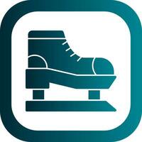 Ice skate Vector Icon Design