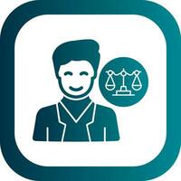 Lawyer Vector Icon Design